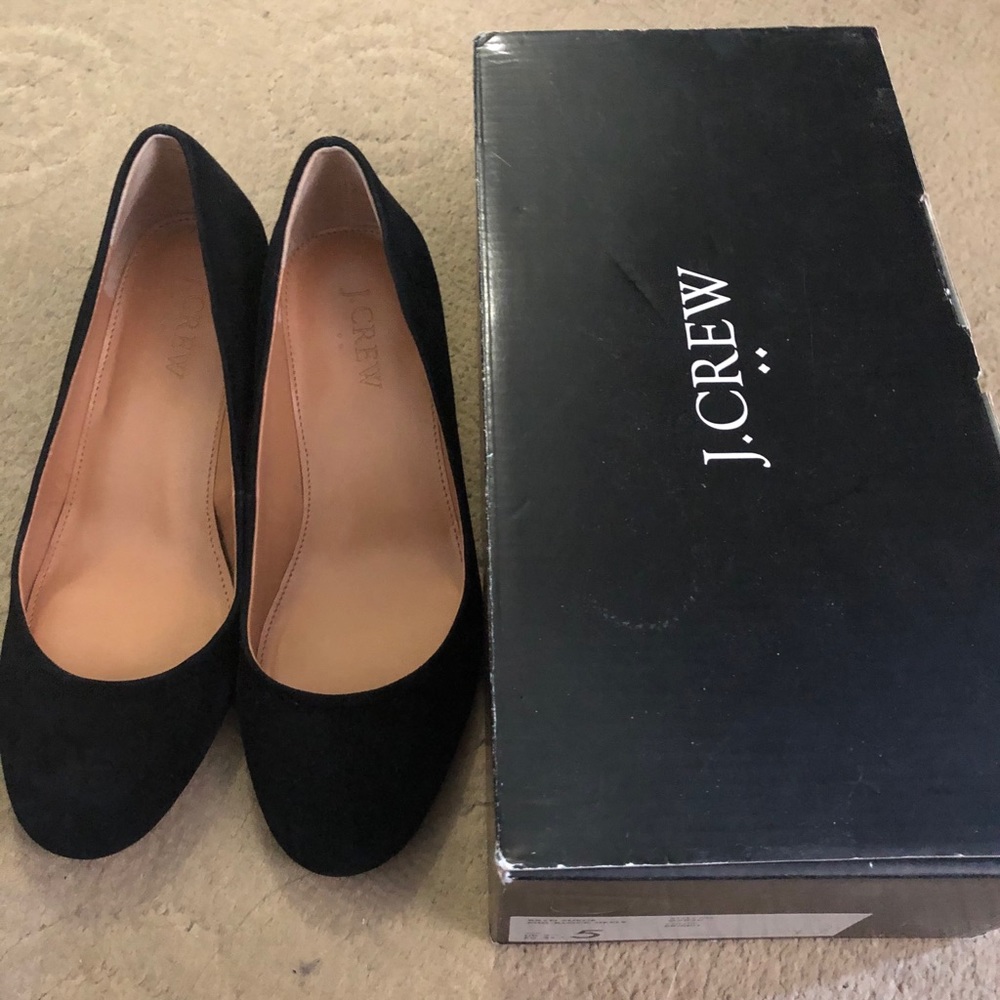 J Crew Suede heels